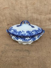 Small Covered Tureen Melrose Doulton Burslem - Vintage - Blue and White