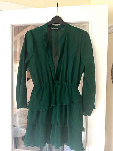 Zara green mini - mini, dress