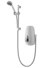 Aqualisa Aquastream Thermo mixer shower with adjustable head - White/Chrome