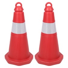  2 Pcs Traffic Safety Warning Column Cone Construction Reflective Cones