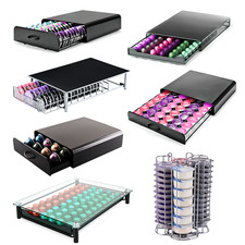 TASSIMO NESPRESSO COFFEE POD HOLDER GUSTO DOLCE CAPSULE STAND CHROME