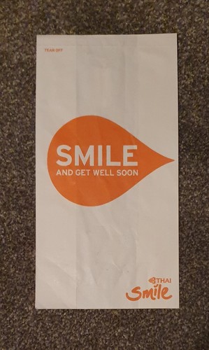Thai smile air sickness bag - air,