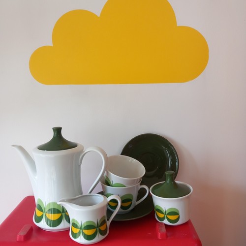 1970s retro coffee - coffee, set.