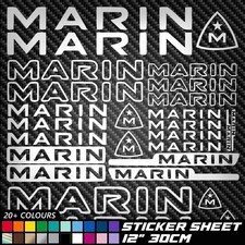 27x MARIN Vinyl Decal Stickers