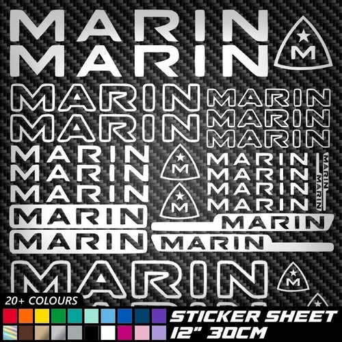 27x marin vinyl decal stickers - 27x,
