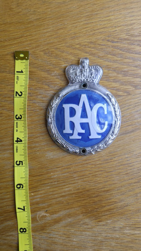Vintage rac classic car grill - car,