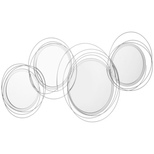Homcom modern metal wall - modern,