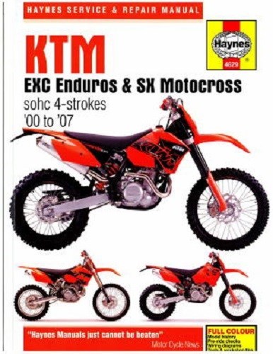 Haynes manual ktm 520 mxc - ktm,