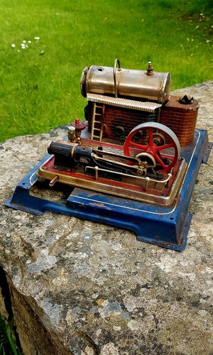 Vintage wilesco steam engine - vintage,