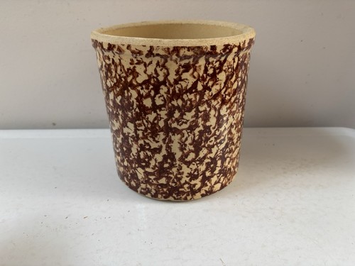 Vintage red brown spongeware - vintage,