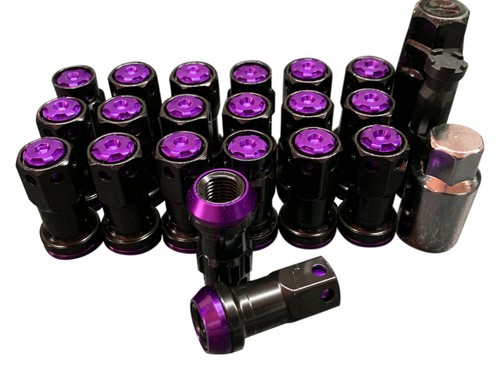 Black purple lug nuts - 20,