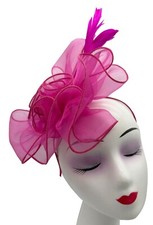 Fascinator Women's Headband Clip Hat For Weddings Ladies Day Races Ascot Light