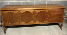 QUALITY RETRO RARE NATHAN CIRCLES TEAK SIDEBOARD AMAZING CONDITION WE DELIVER