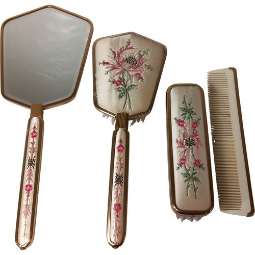 Vintage floral vanity set - vanity,