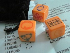 VINTAGE ONE ARM BANDIT DICE GAME BY MERIT WITH FRUIT MACHINE SYMBOLS BAKELITE ?