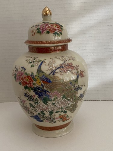 Vintage japan satsuma peacock - vintage,