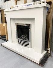 FIREPLACE OFFER!! - FULL MARBLE FIREPLACE WITH FREE L.E.D DOWNLIGHTS!! RRP £659