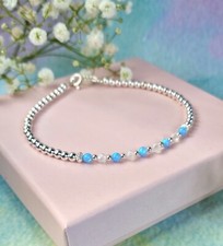 OPAL fire blue & Moonstone 925