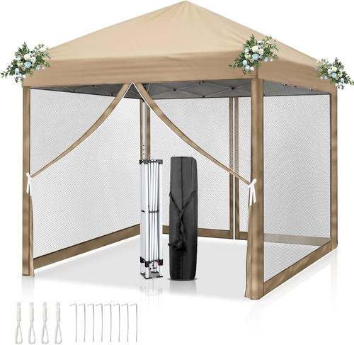 3mx3m pop gazebo with 4 - 3mx3m,