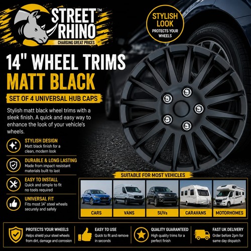 Wheel trims matt black - trims,