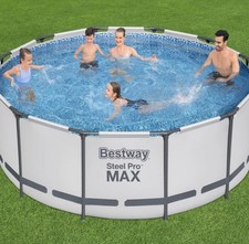 Bestway Steel Pro Max Steel Framed Swimming Pool 12ft 3.66m + Pump & Filter