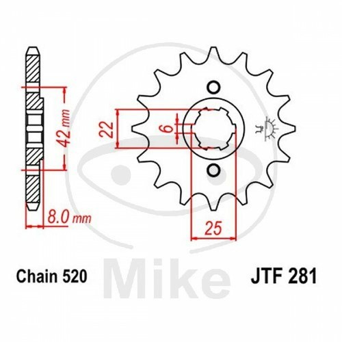 Sprocket z14 520 726 for - 520,