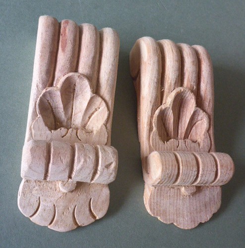 Cottage core wood corbels - wood,