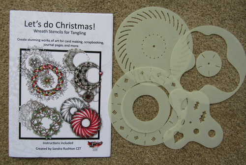 Sanntangle stencil wreath - stencil,