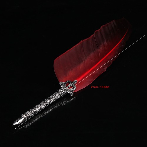 Quill and ink set - (red),