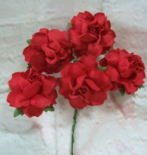 Mulberry paper roses - 10,