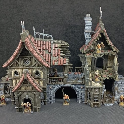 Ruined store fronts fantasy - store,