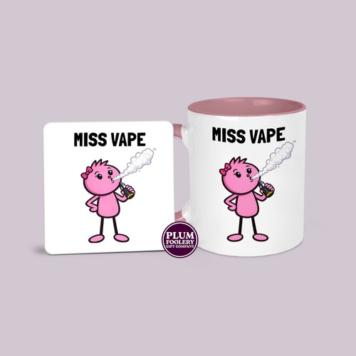 Miss vape mug coaster - &, coaster: