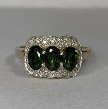 9ct Gold Russian Diopside