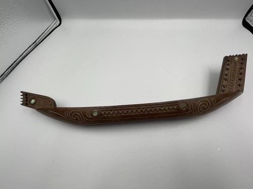 Maori hand carved waka taua - maori,