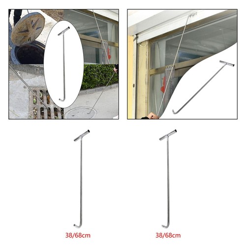 Manhole hook tool rolling - tool,