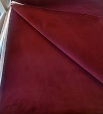 WARWICK PLUSH IN BURGUNDY VELVET UPHOLSTERY FABRIC 540cm X 140cm 