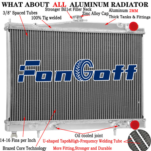 Rows radiator for nissan - radiator,