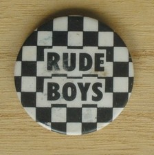 Rude Boys Walt Jabsco Ska Vintage 32mm Pin Badge 2 Tone Madness The Specials