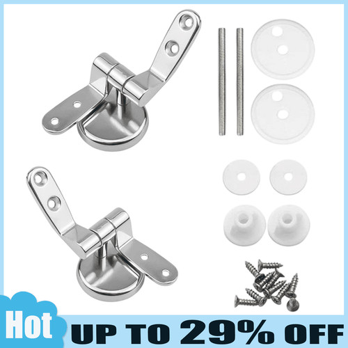 2pcs chrome toilet seat hinges - seat,