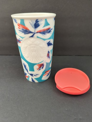 Starbucks 2016 teal coral - starbucks,