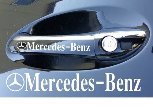 Mercedes benz decals - mercedes, white