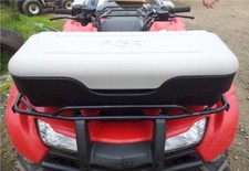 ATV Quad Universal Front Cargo Box Luggage Trunk Grey/Black