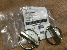 Military Army Trailer tailgate linch pin PAIR locking ring pin 60mm diameter E24