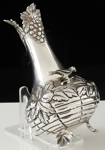 Portuguese silver bud - silver, vase