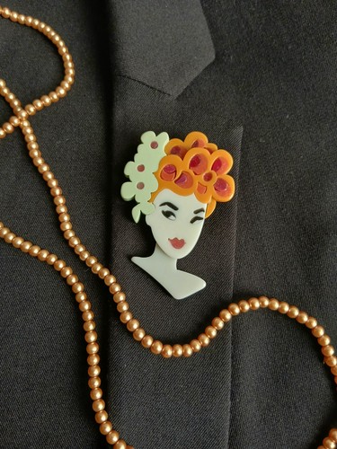 Vintage style brooch clothing - vintage,