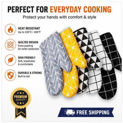 Oven gloves heat resistant - heat,