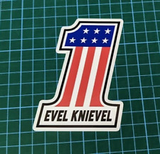 Evel Knievel Sticker Decal Legendary Stuntman Daredevil New Larger Size!