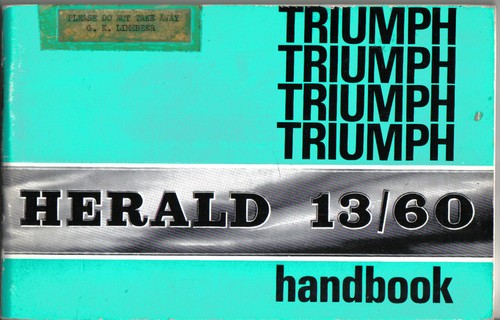 Triumph herald saloon - triumph,
