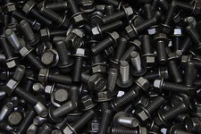 (100) Grade 8 Hex Head Flange Bolts 3/8-16 x 1 Cap Screw