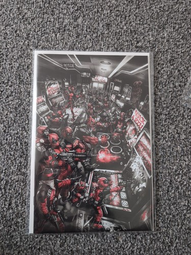 Deadpool black white blood - black,, &blood